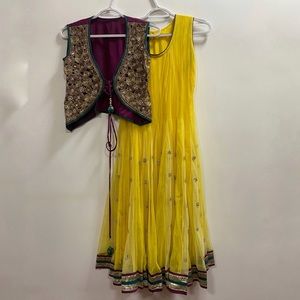 Sleeveless Anarkali Suit